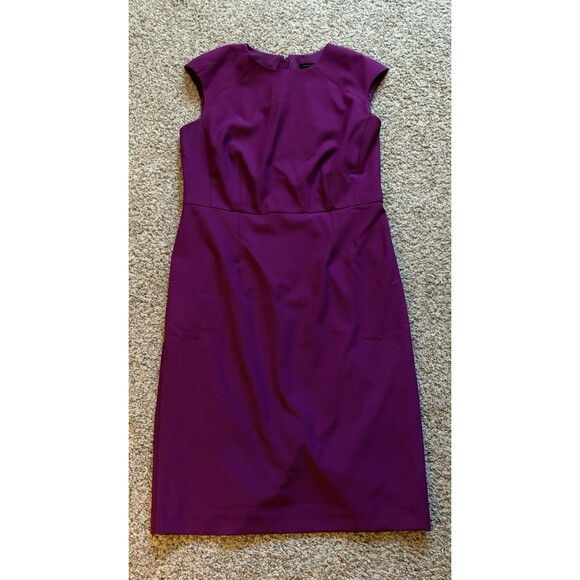 Ann Taylor Dresses & Skirts - Women's Ann Taylor Magenta Pencil Dress Cap Sleeve, Size 8